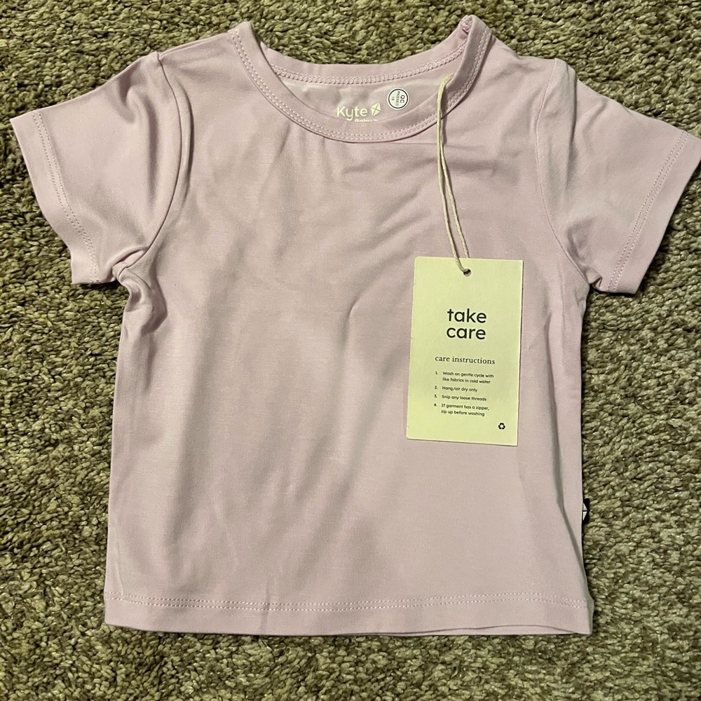 Kyte BABY Light Pink Short Sleeve Tee